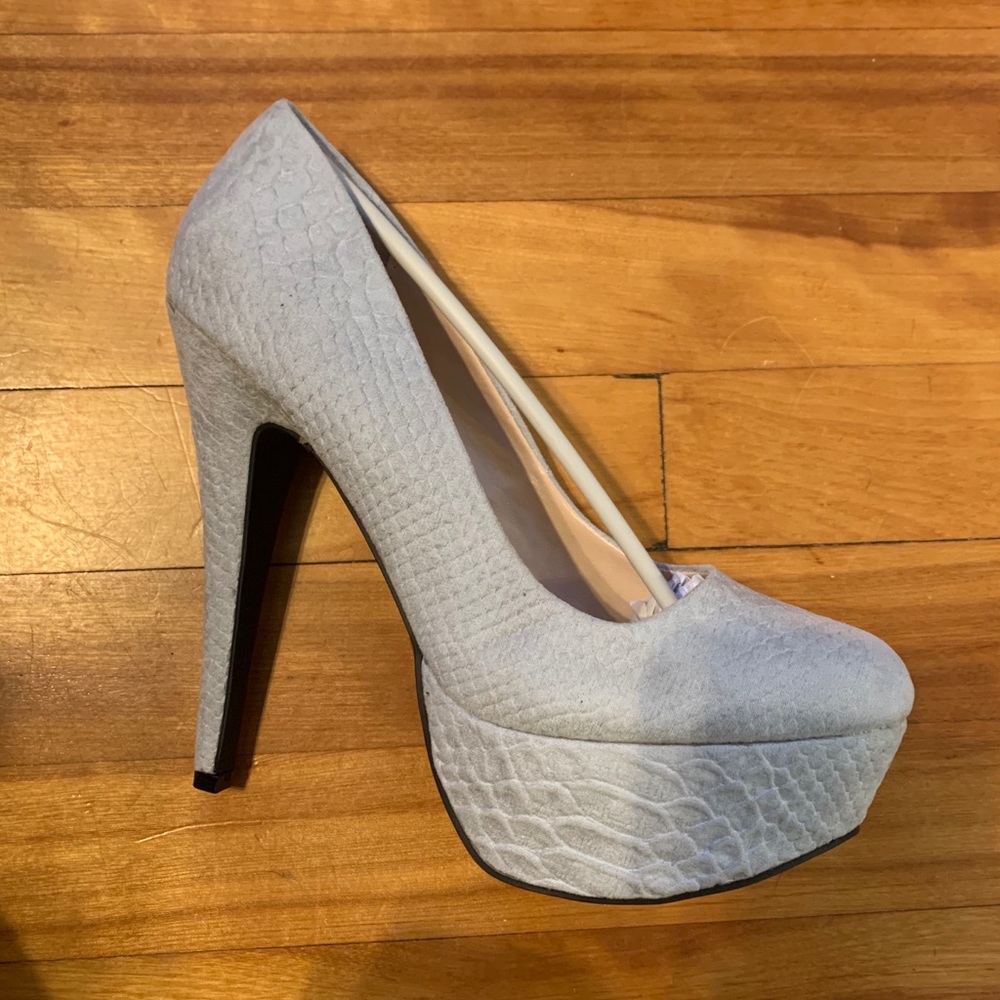Light gray heels